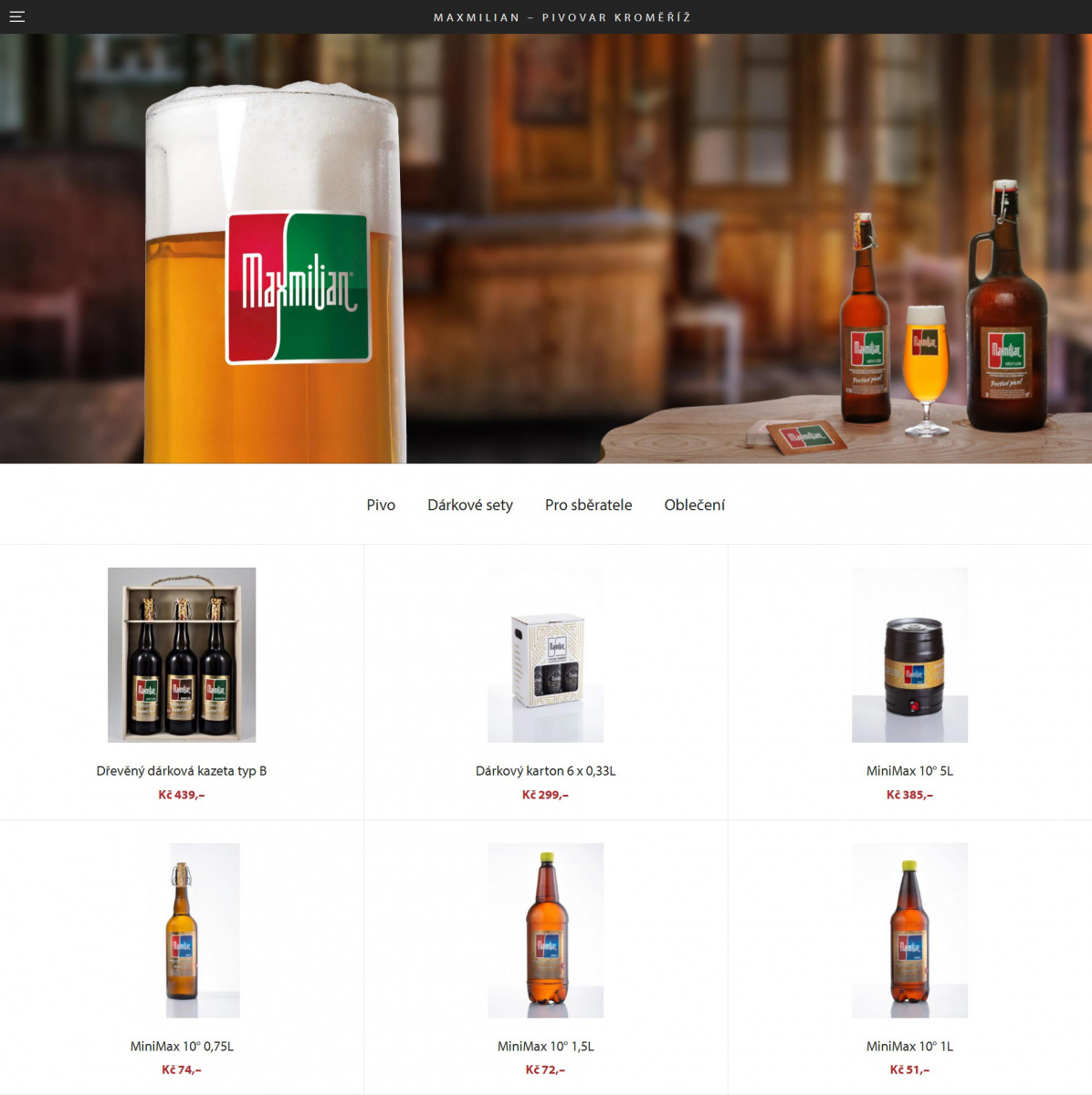 Pivovar Krom��� &ndash; E-shop Pivovaru Krom���